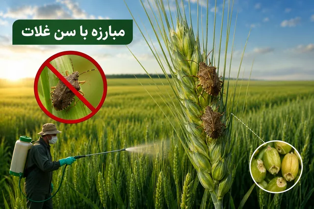 مبارزه با سن غلات در سطح ۲ میلیون هكتار از مزارع كشور